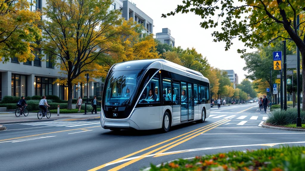 Autonomous fleet vehicle operating on a defined route